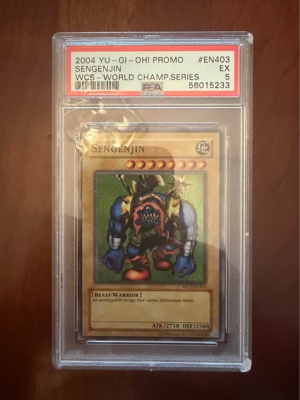 2004 Yu-Gi-Oh! Promo Sengenjin WCS-EN403 World Championship Series PSA 5